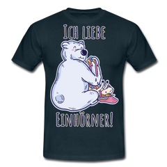 Ich liebe Einhörner! Anti-Unicorn | Männer T-Shirt - Navy