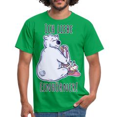 Ich liebe Einhörner! Anti-Unicorn | Männer T-Shirt - Kelly Green