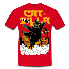 Catzilla | Männer T-Shirt - Rot