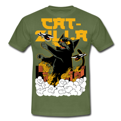 Catzilla | Männer T-Shirt - Militärgrün