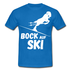 Bock auf Ski | Männer T-Shirt - Royalblau