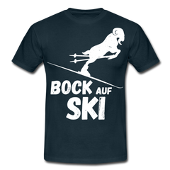 Bock auf Ski | Männer T-Shirt - Navy