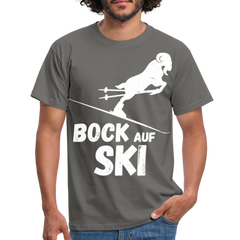 Bock auf Ski | Männer T-Shirt - Graphit