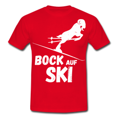 Bock auf Ski | Männer T-Shirt - Rot