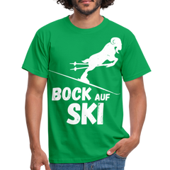 Bock auf Ski | Männer T-Shirt - Kelly Green