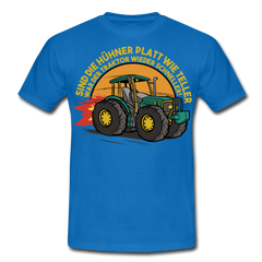 Hühner Trecker Spruch | Männer T-Shirt - Royalblau