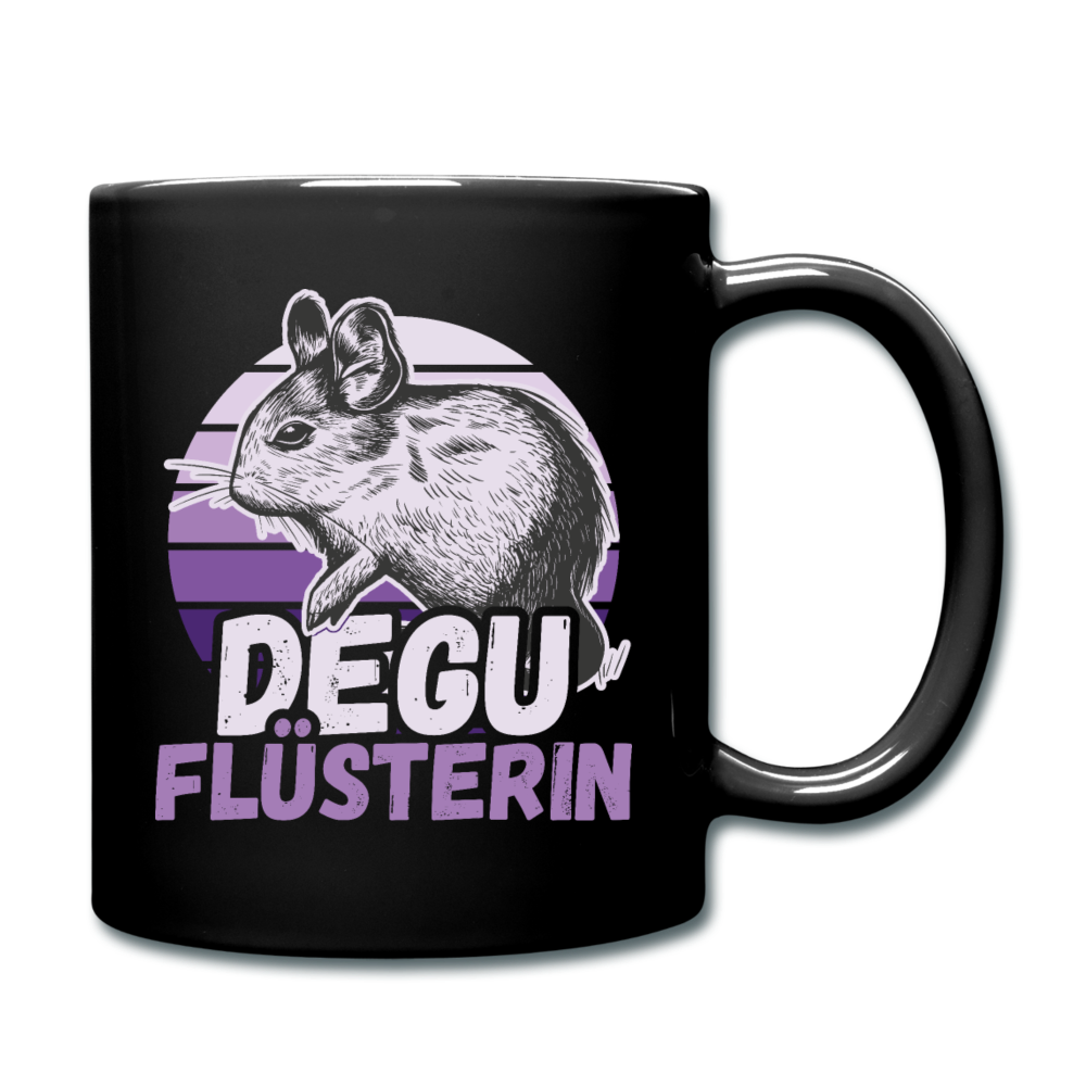 Degu Flüsterin | Tasse einfarbig - Schwarz