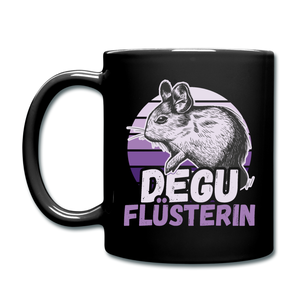 Degu Flüsterin | Tasse einfarbig - Schwarz