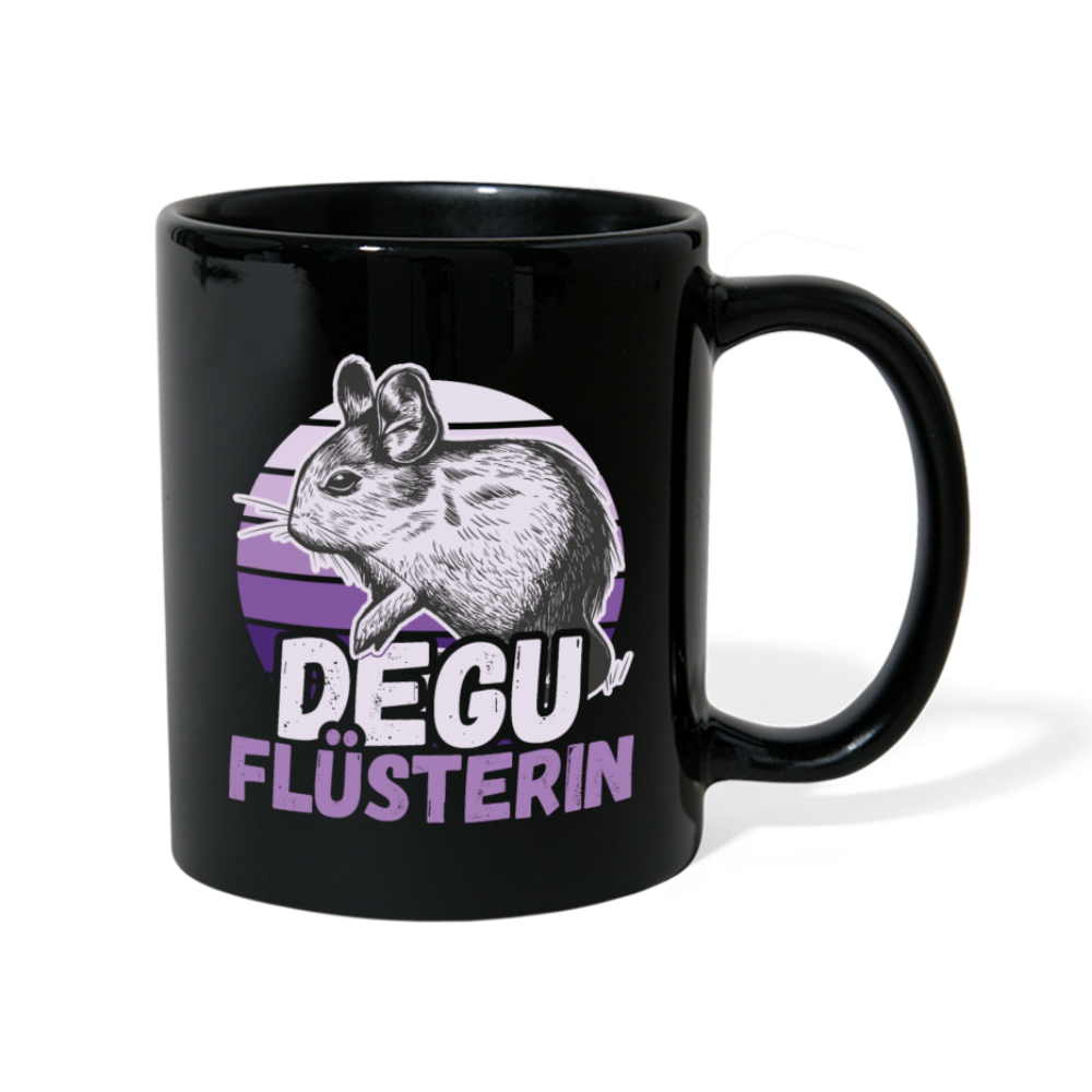 Degu Flüsterin | Tasse einfarbig - Schwarz
