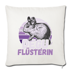 Degu Flüsterin | Sofakissenbezug 44 x 44 cm - Naturweiß