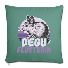 Degu Flüsterin | Sofakissenbezug 44 x 44 cm - Tanngrün