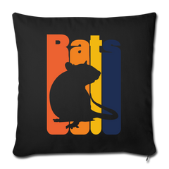 Rats |  Sofakissenbezug 44 x 44 cm - Schwarz