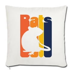 Rats |  Sofakissenbezug 44 x 44 cm - Naturweiß
