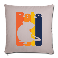 Rats |  Sofakissenbezug 44 x 44 cm - helles Taupe