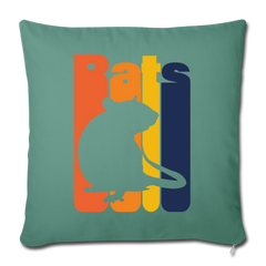 Rats |  Sofakissenbezug 44 x 44 cm - Tanngrün