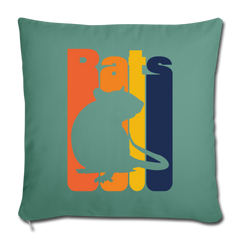 Rats |  Sofakissenbezug 44 x 44 cm - Tanngrün