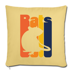 Rats |  Sofakissenbezug 44 x 44 cm - Hellgelb