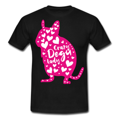 Crazy Degu Lady | Männer T-Shirt - Schwarz