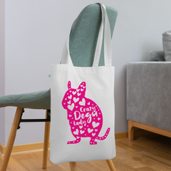 Crazy Degu Lady | Bio-Stoffbeutel - Weiß