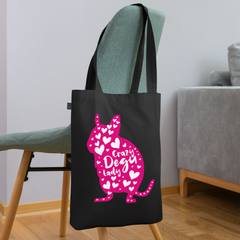 Crazy Degu Lady | Bio-Stoffbeutel - Schwarz