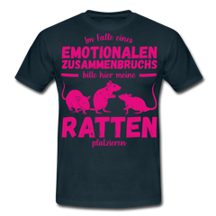 Emotionaler Zusammenbruch Ratten | Men's T-Shirt - Navy
