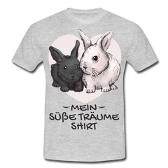 Mein Süße Träume Shirt Schlafshirt Schlafen Mädchen Jungen Männer T-Shirt - Grau meliert