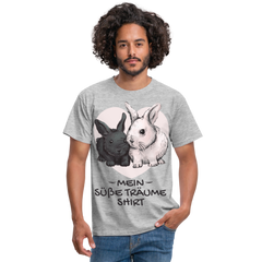 Mein Süße Träume Shirt Schlafshirt Schlafen Mädchen Jungen Männer T-Shirt - Grau meliert