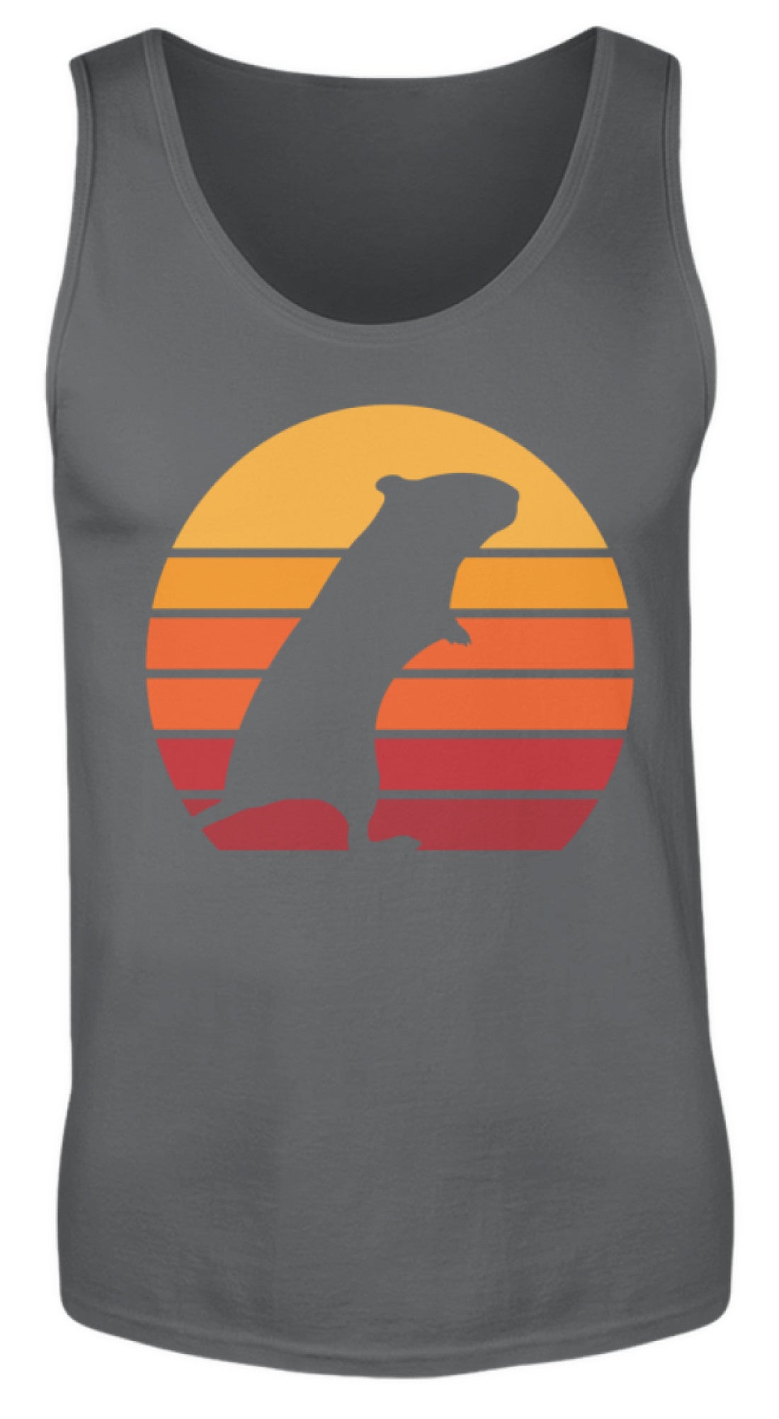 Rennmaus | Vintage Sonne | Retro | Herren Tank Top in Charcoal (Solid) in Größe S