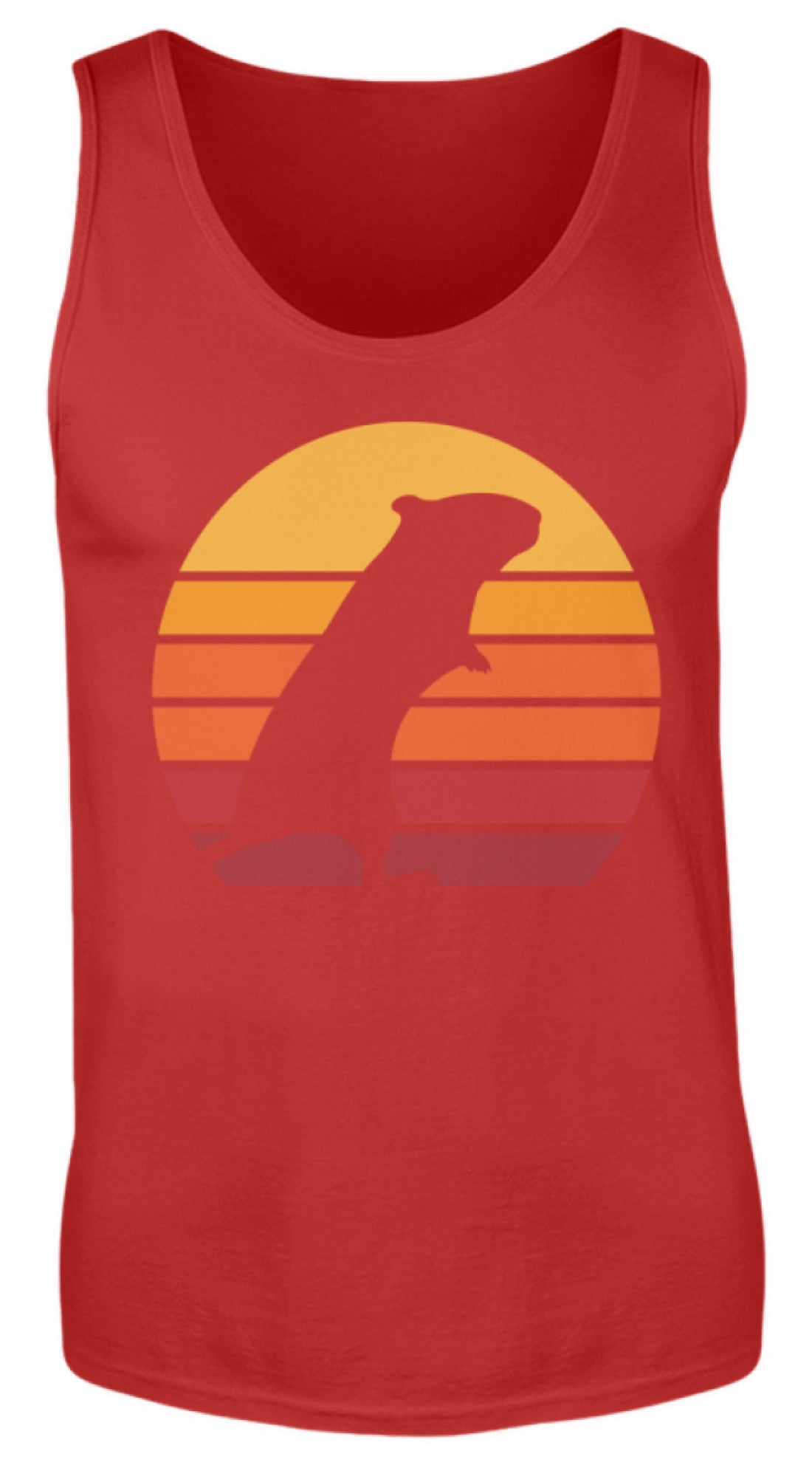 Zeigt gerbil vintage sun retro herren tanktop in Farbe Sport Grey (Heather)