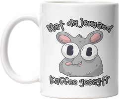 Hat da jemand Kaffee gesagt Ratte Lustige Kaffeetassee online kaufen Geschenkidee