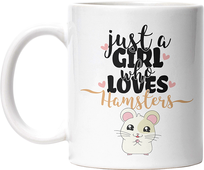 Just A Girl Who Loves Hamsters Lustige Kaffeetassee online kaufen Geschenkidee