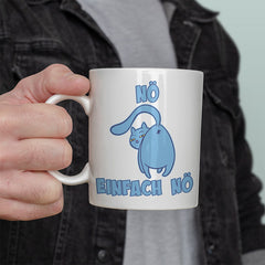 Nö Einfach Nö Katze zeigt Hintern 2 Lustige Kaffeetassee online kaufen Geschenkidee
