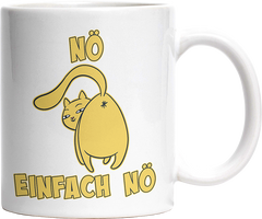 Nö Einfach Nö Katze zeigt Hintern 1 Witzige Tasse kaufen Geschenk