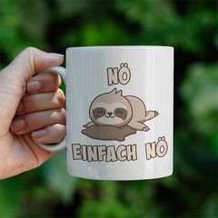 Nö Einfach Nö Faultier 2 Lustige Kaffeetassee online kaufen Geschenkidee