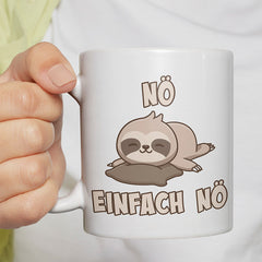 Nö Einfach Nö Faultier 2 Lustige Kaffeetassee online kaufen Geschenkidee