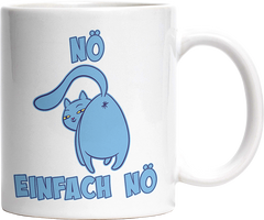 Nö Einfach Nö Katze zeigt Hintern 2 Witzige Tasse kaufen Geschenk