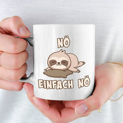 Nö Einfach Nö Faultier 2 Lustige Kaffeetassee online kaufen Geschenkidee