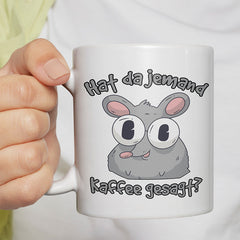 Hat da jemand Kaffee gesagt Ratte Lustige Kaffeetassee online kaufen Geschenkidee
