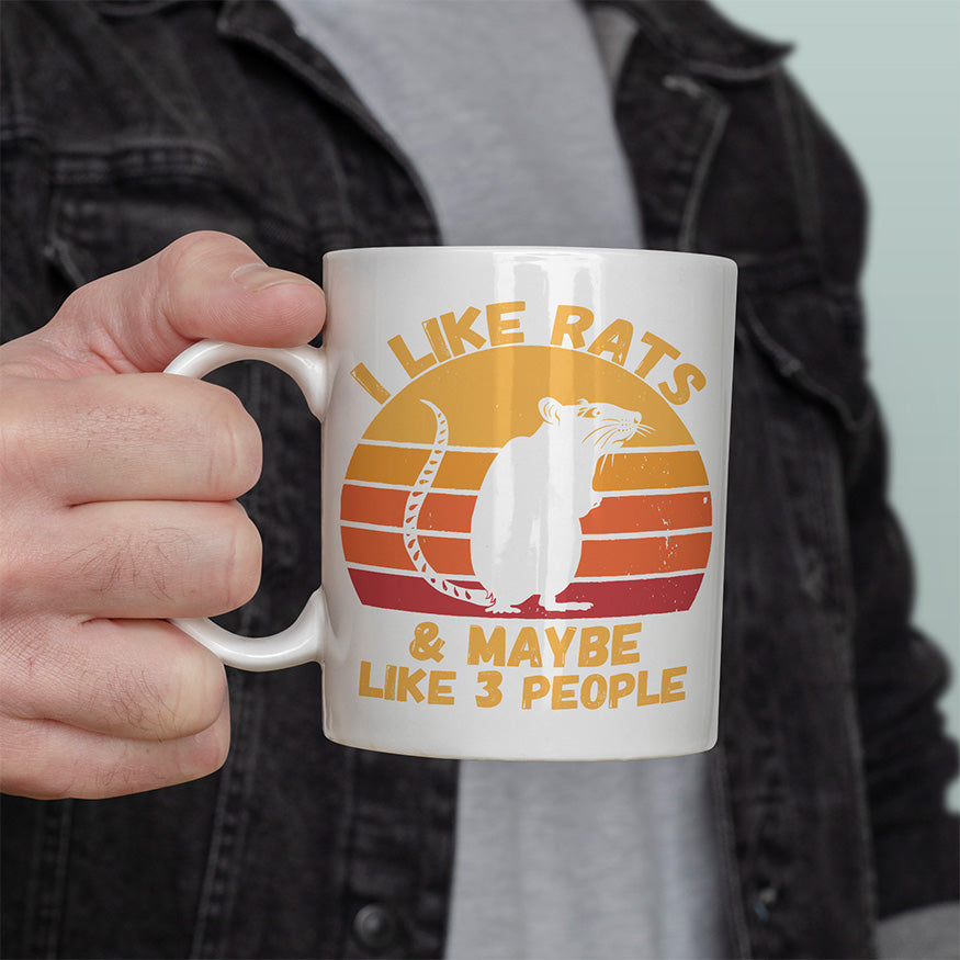 I like rats and maybe like 3 more people Lustige Kaffeetassee online kaufen Geschenkidee