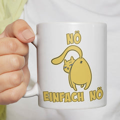 Nö Einfach Nö Katze zeigt Hintern 1 Lustige Kaffeetassee online kaufen Geschenkidee