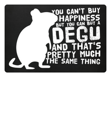 Zeigt funny degus owners saying fussmatte in Farbe Navy