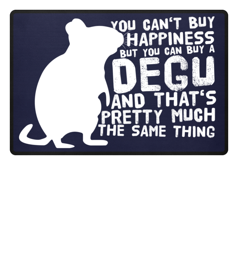 Zeigt funny degus owners saying fussmatte in Farbe Brown