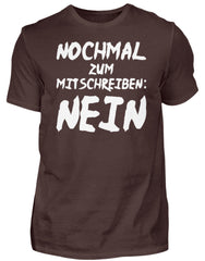 Zeigt nochmal zum mitschreiben nein herren shirt in Farbe Black