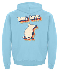 Zeigt degu love vintage retro geschenk fur besitzer von degus kinder hoodie in Farbe Baby Pink