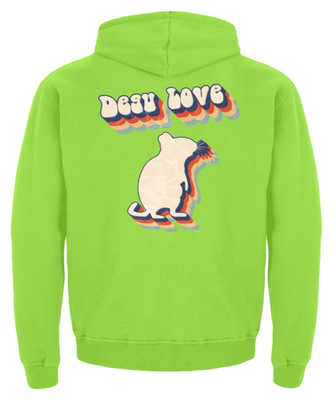 Zeigt degu love vintage retro geschenk fur besitzer von degus kinder hoodie in Farbe Baby Pink