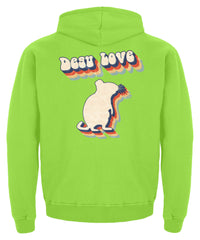 Zeigt degu love vintage retro geschenk fur besitzer von degus kinder hoodie in Farbe Baby Pink