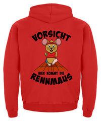 Zeigt motiv fur laufer sprinter marathoni kinder hoodie in Farbe Baby Pink