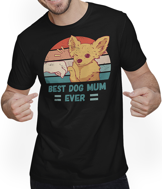 Produktbild von Best Dog Mum Ever Chihuahua Spruch