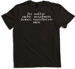 Produktbild von T-Shirt Bibel Sprüche Du sollst nicht begehren Deines Nächsten Bier