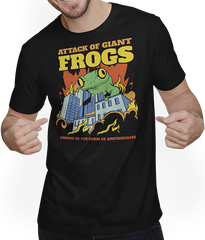Attack of Giant Frogs Frosch Liebhaber Spruch Comic Frogzilla